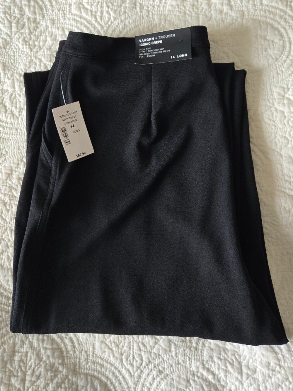 NWT Ricki's 'Vaughn' Black Trousers (14 Long)